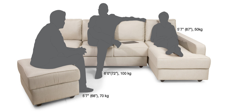 Fleming Sofa L Shape(Cream)